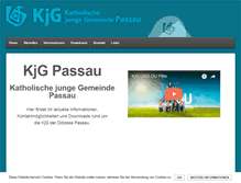 Tablet Screenshot of kjg-passau.de